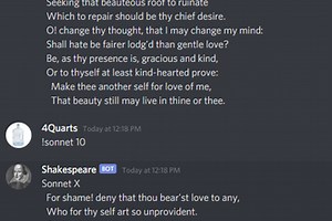 Shakespeare Bot
