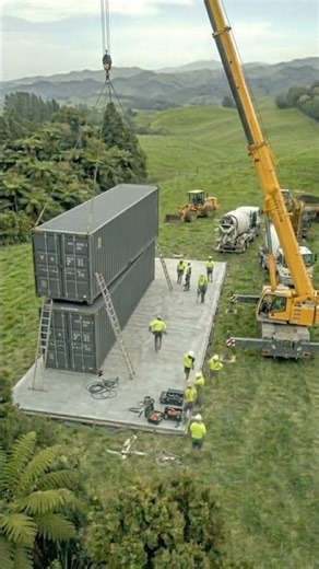 From Scrap to Luxury: Building a 2-Story Shipping Container Home | Real Construction Timelapse 🏗️🏡