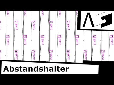Abstandshalter per Feldverlegung in Allplan