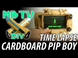 Time lapse How To - Fallout 4 DIY Cardboard Pip Boy 3000 Mark 4