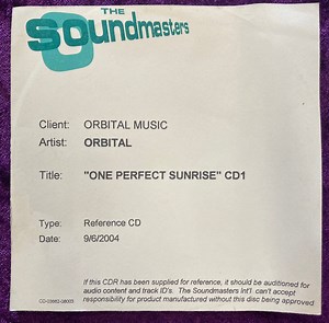 Orbital - One Perfect Sunrise