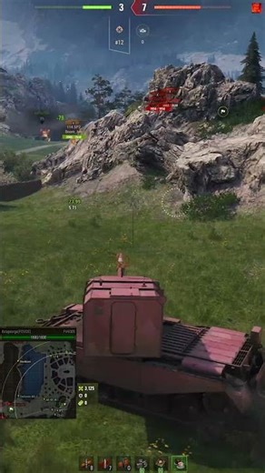 Pink FV4005 10.2K Damage 5 Kills 678 EXP Ultra HD 4K | World of Tanks Replay #Shorts 1