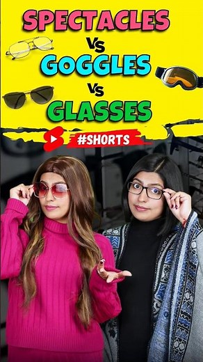 Spectacles vs Google vs Glasses | Spoken English Tricks | Gini n Kanchan English Connection #shorts