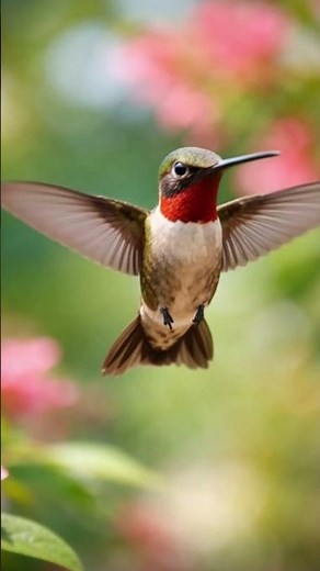 Ruby-throated Hummingbird 🐦💎 | Nature’s Flying Jewel
