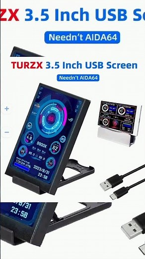 Turzx 3.5 inch usb screen #gaming #shortsviral