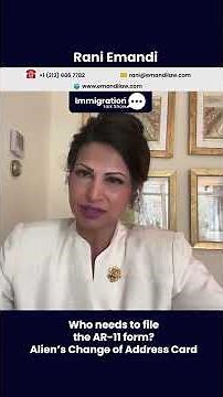 How to File AR-11 Form: Who Needs to Submit the Alien’s Change of Address Card?