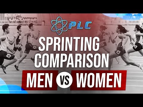 Men Sprinting vs Women Sprinting Comparison | Mechanics with Morey