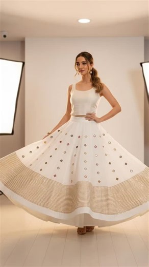 Hemali Pavani on Instagram: "New arrival handwork skirts 7 mtr flair rommansilk.skirtwith orignalmirror work by kutchi artisans For more details Dm on +91 7878888800 #viralvideos #traditionalwear #kutchiwork #skirt"