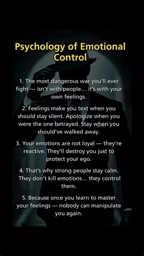 Psychology of Emotional Control (Watch This!)