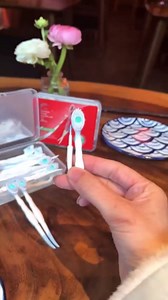 Disposable Mini Toothbrush Travel Toothbrushes with Toothpaste Toothpick Tongue Scraper Portable Prepasted Toothbrush Peppermint 20pcs (20)