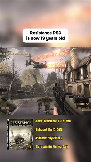Brian on Instagram: "Who remembers Resistance? 😲 Celebrating the 19th anniversary of the start of this series with Resistance: Fall of Man! This was a day one launch title for the PS3, it looked absolutely incredible and was for sure a system seller. The story is set in an alternate 1951 where an alien species, the Chimera, has overrun Russia and Europe. U.S. Army Ranger Sgt. Nathan Hale is sent to assist the British in their fight to save the United Kingdom. This game had a 2 player co-op camp