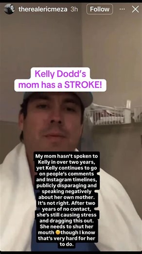Kelly Dodd’s now dealing with her mom having a stroke and attributing it to the stress caused by Kelly 😳 #kellydodd #stroke #explorepage #stress | Sarah from Texas