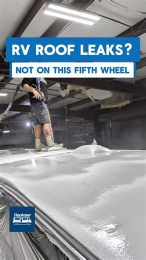Every week FlexArmor locations across the country make RVs leak Free for life. If you are tired of maintenance, repairs and general worry about your RV roof, Flexarmor solves your problems. #flexarmor #rvroof