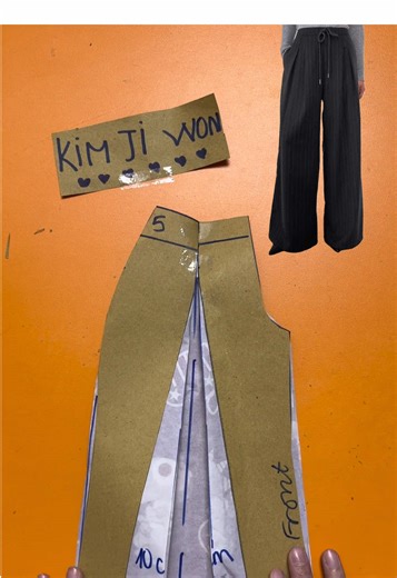 Easy Sewing Tutorial for Wide Leg Pants Pattern