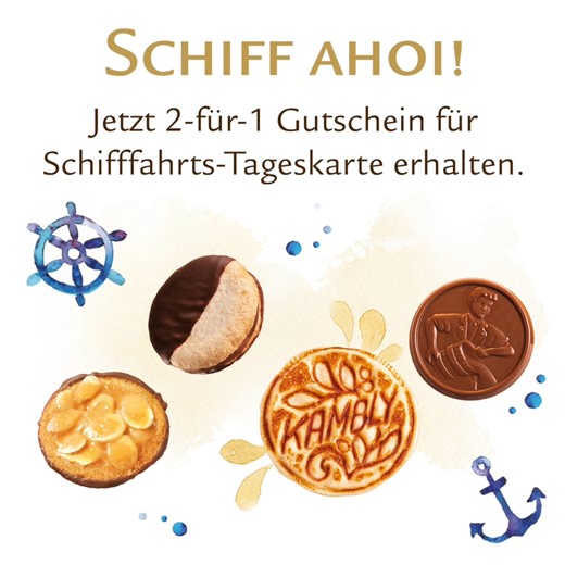 Seebrise, Urlaubsfeeling und Biscuitduft 🛥️☀️⛱️ Kambly nimmt dich dieses Jahr mit auf die Schweizer Seen und Flüsse. Profitiere von einem 2-für-1 Gutschein für eine Schifffahrts-Tageskarte und entdecke 18 Schweizer Seen und Flüsse in der ganzen Schweiz. Den Gutschein bekommst du bei deinem Einkauf in den Kambly Fabrikläden oder im Onlineshop vom 1. April - 20. Oktober 2024. 📌www.kambly.ch/schiff | Kambly