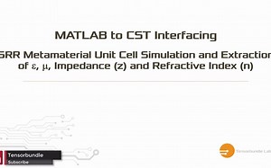 CST Tutorial_ Metamaterial SRR Unit Cell Simulation, permittivity, permeability