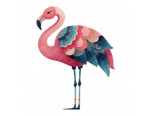 12x Flamingo PNG Clipart, Folk Art Tropical Bird Clip Art Set, Printable Watercolor Clip Art, High Quality PNG JPG Files, Digital Download - Etsy