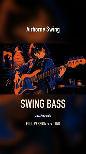 "Airborne Swing" 🎷 跳ねるスウィングの重低音ベース #shorts #jazz #lofi #bassgroove #swingjazz