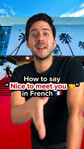 How to say Nice to meet you in French 🇫🇷#french #fle #learningfrench #frenchteacher #france #frenchlanguage