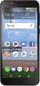 Total Wireless Carrier-Locked TCL LX 4G LTE Prepaid Smartphone - Black - 16GB - Sim Card Included - CDMA