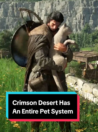 Crimson Desert has a pet system where you can build a bond and send them on jobs! #crimsondesert #openworld #gameplay #gaming #fyp
