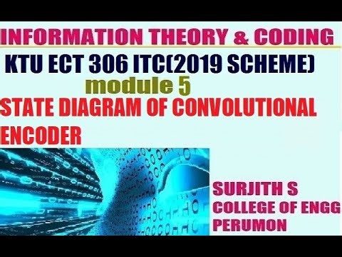 KTU ECT 306 ITC STATE DIAGRAM OF CONVOLUTIONAL ENCODER module 5 (2019 scheme)