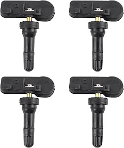 AUTOKAY Tire Pressure Sensors, 315MHz TPMS Tire Pressure Monitoring System Sensors for Subaru Impreza Tribeca WRX XV, 4 Pcs Black