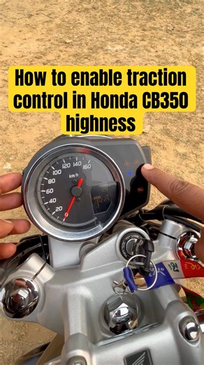 How to enable traction control in #honda #cb350hness