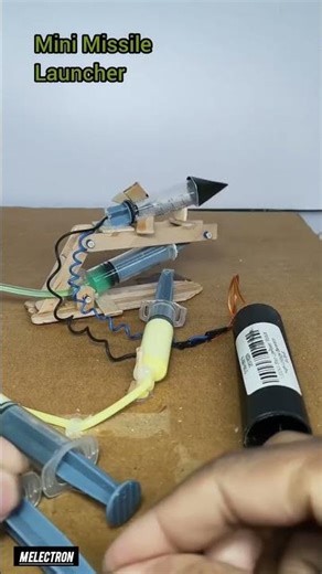 🚀 Rocket Launcher #experiment #roket #mayank electron #shorts #diy #electronics