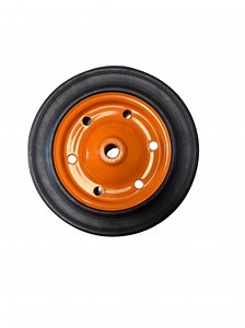 [Hot Item] New 13 Inch Solid Tire with Orange Wheels