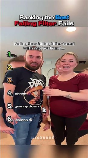 Ranking the Best Falling Filter Fails Moments 😭 #shorts #funny
