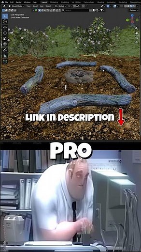 Noob vs Pro - Fire Scatter in Blender 3D