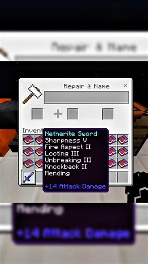 minecraft netherite sword all enchantments