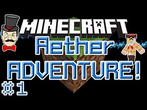 Minecraft Aether ADVENTURE #1! Escape to Aether with Only a Bucket!