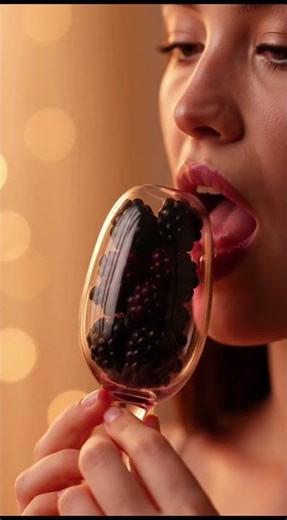 🫐 Blackberry Glass Candy Bite ASMR 💎😋 | Midnight Crystal Crunch