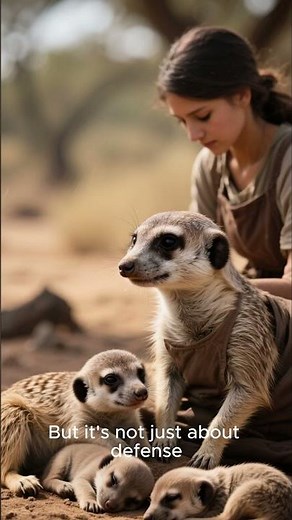 Meerkat Teamwork: The Cutest Superorganism 🥹 #Nature #Science