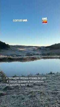Frost transforms the landscape in Bom Jardim da Serra (SC)