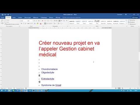 Gestion cabinet médical partie 1 création des tables