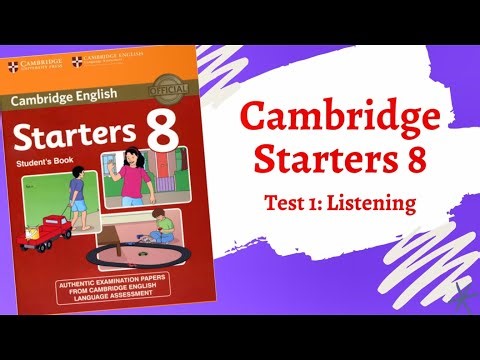 Cambridge English Starters 8 - Test 1 - Listening (Luyện nghe Test 1 Cam 8)