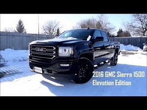 2016 GMC Sierra Elevation Edition- All You Wanted To Know! - Wallace Chevrolet