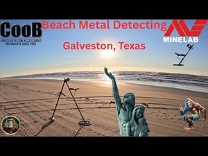 Beach Metal Detecting, Galveston, Texas