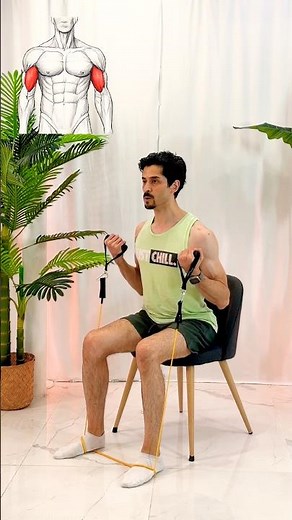 Strengthen your upper body while seated 🔥 #strengthtraining #upperbody #workout