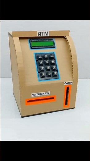 Mini ATM Machine | How To Make Personal ATM Machine With Cardboard Projects #shorts