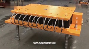 高铁桥梁安装减震阻尼器，大桥可抗16级台风和8级地震