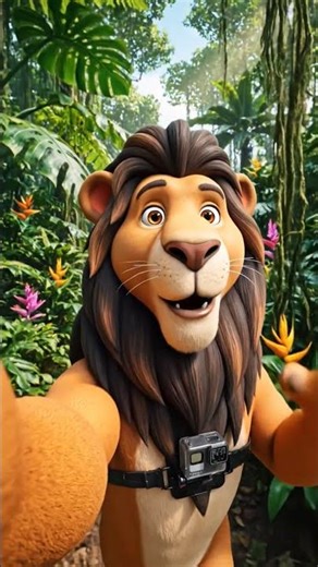 This Lion Is Traveling the World ✈️🦁 (3D Viral Video)
