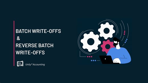 Batch Write Offs and Reverse Batch Write Offs