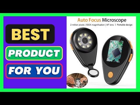 Auto Focus Electronic Digital Microscope 500X Magnification 2MP Portable