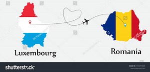Airplane Transport Luxembourg Romania Concept Good Stock Vector (Royalty Free) 1944297028 | Shutterstock