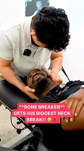 **BONE BREAKER** GETS HIS BIGGEST NECK BREAK!! 🤣Acrobatic dancer of 20 years gets his body cracked. This “Bone Breaker” was limited by constant Neck Pain that would create painful range of motion when dancing. He had never experienced this level of chiropractic.#bonebreaking #cracking #dance #chiro #chiropractic #chiropractor #neckpain #neckpainrelief #satisfyingvideos #trendingreels | The Aligned Clinic