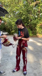 everyone’s wanted to know how I put it on... so here’s me before the photoshoot :) #ironman #propmaking #3dprinting #marvel